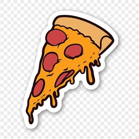 Pizza Slice Sticker Pepperoni Slice Clip Art Image PNG