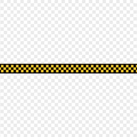 HD Taxi Cab Pattern Checker Border PNG