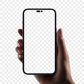 HD iPhone 14 Pro Max In Hand Mockup PNG