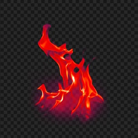 Transparent Red Fire Flames Effect