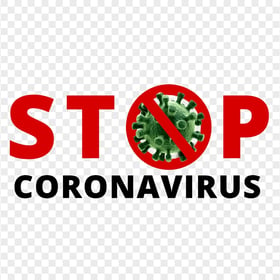 Stop Coronavirus Fight Logo Sign Icon