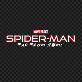 HD Spiderman Far From Home Logo Marvel Studios PNG