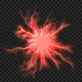 Glowing Red Energy Ball PNG