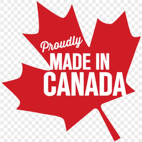 Proudly Made In Canada Sign Label