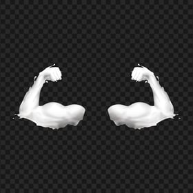 Milk Strong Arms PNG Image