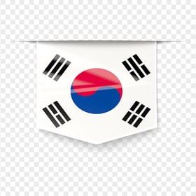 Hanging South Korean Flag Icon PNG