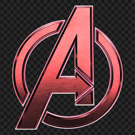 Avengers Red Aesthetic Logo PNG