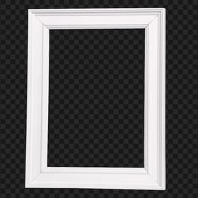 Classic White Frame Vertical HD Transparent PNG