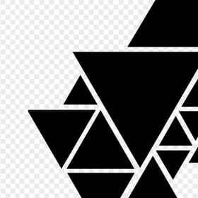 HD Black Triangles Abstract  Art PNG