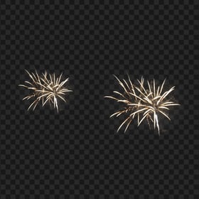 Yellow Sparkle New Year Celebration Fireworks