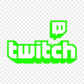 HD Green & White Twitch Logo Transparent Background PNG
