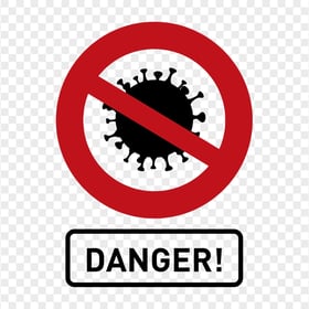 Fight Coronavirus Danger Sign Icon Vector