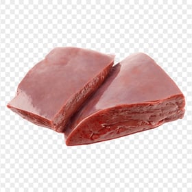 Transparent HD Raw Beef Liver
