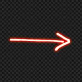 HD Red Neon Arrow Right Icon PNG