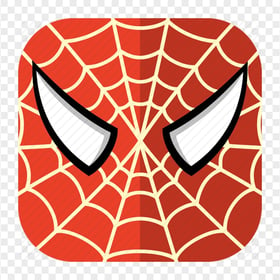 HD Square Cute Spider Man Face Icon PNG