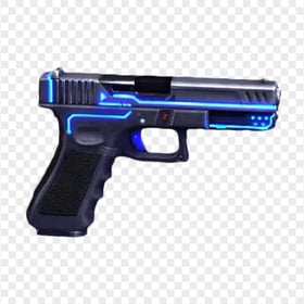 HD G18 Free Fire Blue Skin PNG