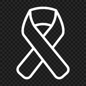 White Awareness Breast Cancer Ribbon Icon Transparent PNG