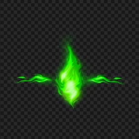 Green Fire Flame Aura Effect HD PNG