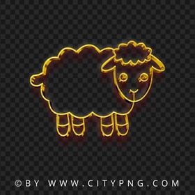 HD Gold Sheep Shape خروف العيد ذهب PNG
