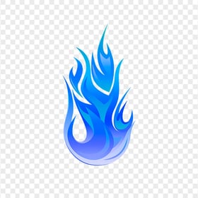 Clipart Blue Fire Flame Icon PNG