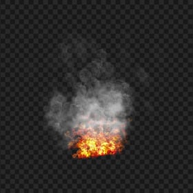 Smoky Fire Transparent PNG