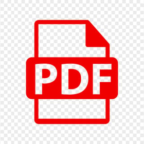 PDF File Document Red Icon PNG