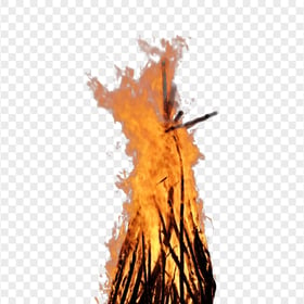 HD Firewood Wood Fire Burning PNG