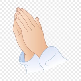 Transparent Cartoon Clipart Praying Hands