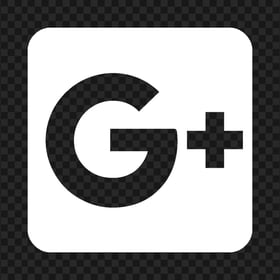 Square White Google Plus Icon