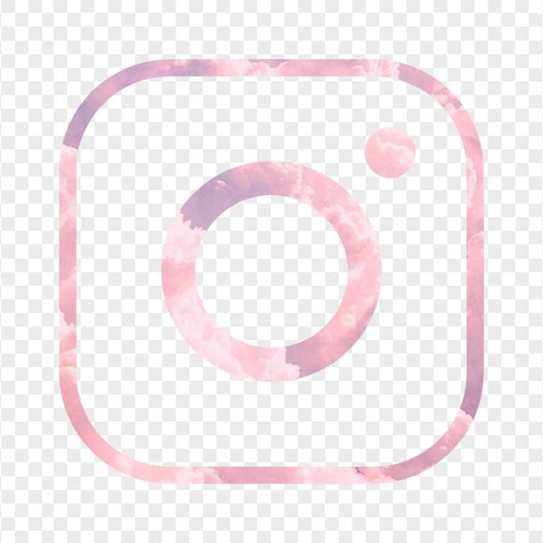 HD Pink Cloud Aesthetic Instagram IG Logo Icon PNG | Citypng