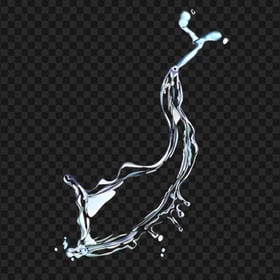 Falling Water Splash PNG