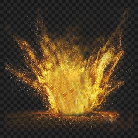 HD Fire Bomb Dust Explosion Transparent PNG