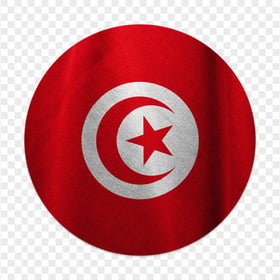HD Tunisia TUN Round Flag Icon PNG