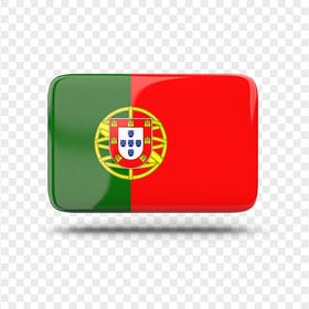 Glossy Portugal Flag Icon PNG
