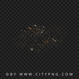 Bokeh With Sparkling Stars Background Effect PNG