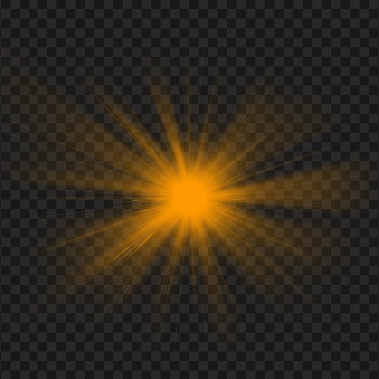 Orange Light Beam HD PNG