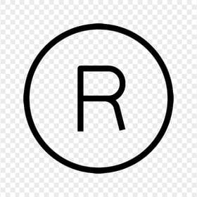 HD R Registered Trademark ® Symbol Icon Logo PNG
