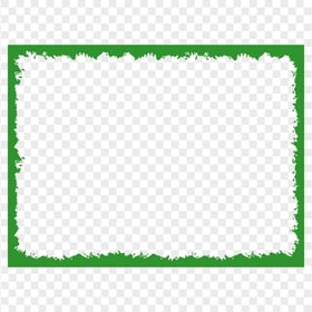 HD Grunge Rectangle Green Frame Transparent PNG