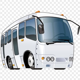 White Cartoon Bus