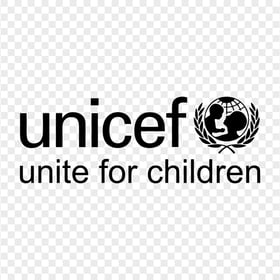 UNICEF Unite For Children Black Logo PNG
