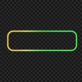 Yellow & Green Neon Frame Button PNG