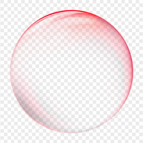 Red Bubble Circle PNG Image