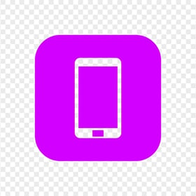 HD Purple Square Modern Smartphone Icon Transparent PNG