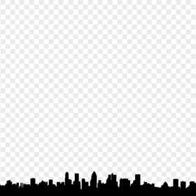Skyline Cityscape Black City Silhouette Download PNG