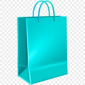 HD Gift Christmas Shopping Blue Turquoise Bag PNG