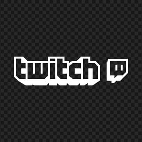 HD White Twitch TV Logo Transparent Background PNG
