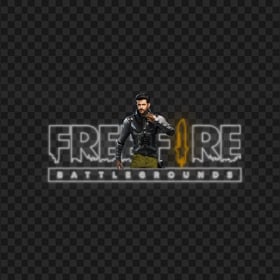 HD Free Fire Jai Character With FF Neon Logo PNG
