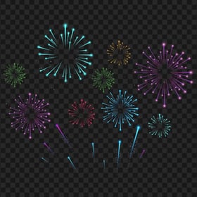 Holiday Birthday Celebration Fireworks FREE PNG