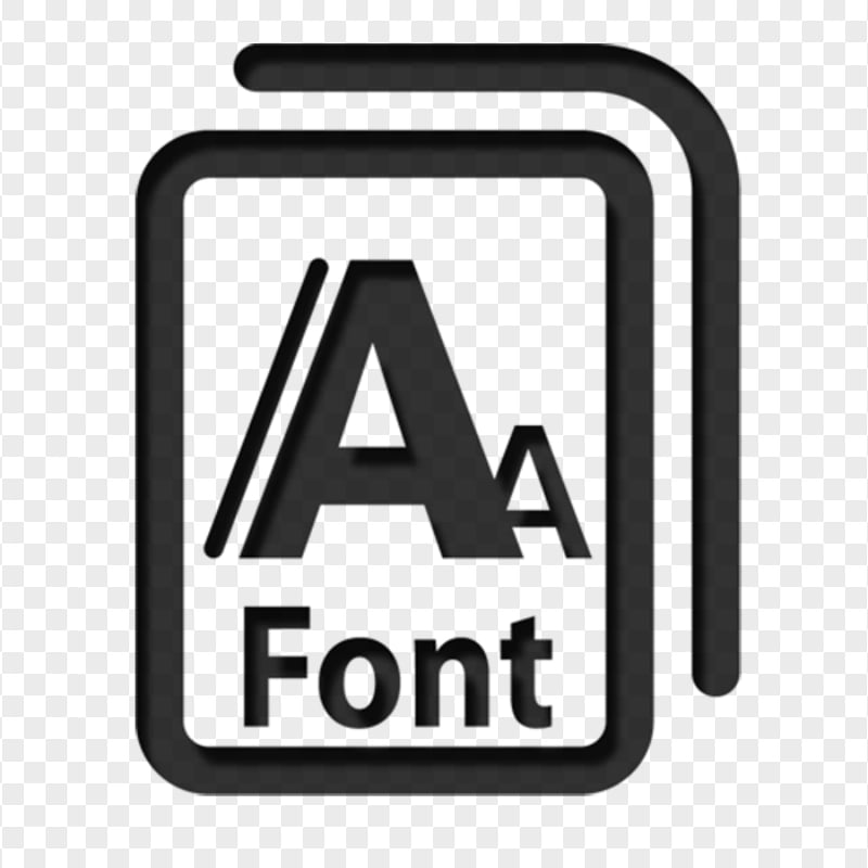 FREE Black Font Fonts Icon PNG
