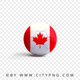 HD Soccer Ball With Canada Flag PNG